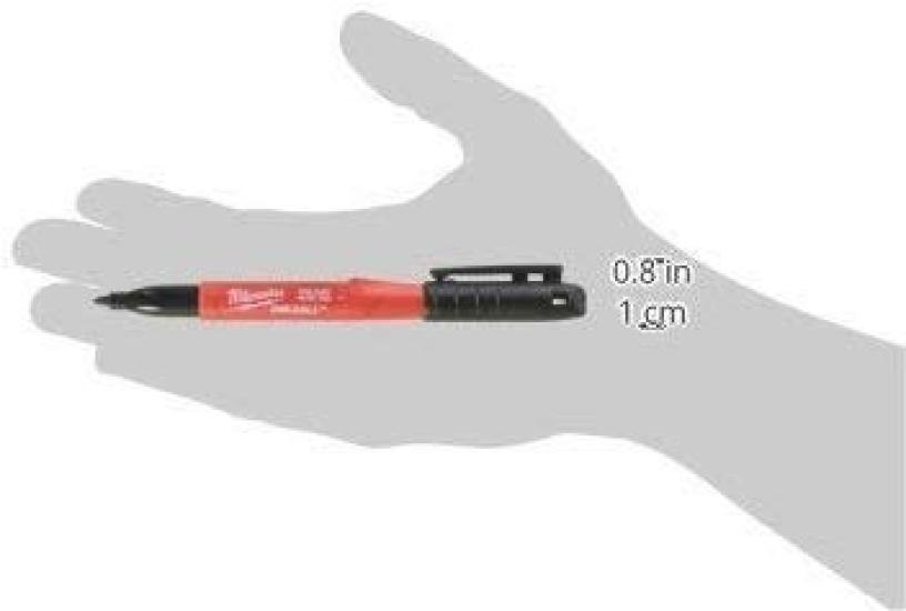 Milwaukee Inkzall Point Fine Упаковка из 4 штук 48-22-3104 Маркер, Точка, Черный,