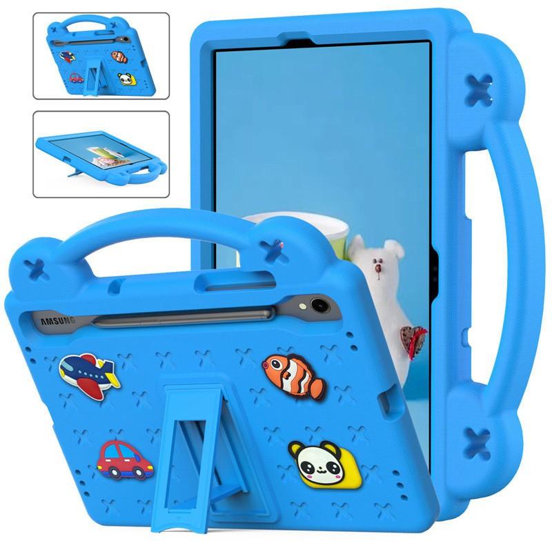 Cartoon Full Coverage Protective Case With Hand Grip Stand Galaxy Tab S10 FE S9 11.0 Lite