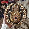 Винтажная металлическая настенная art Рука Фатимы Круглая ретро домашний декор Подарок