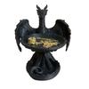 3D Printed Storage Tray, Matte Black Resin Flying Dragon Shape, Dustproof Jewelry Organizer, for Ring Earring Home Decorative