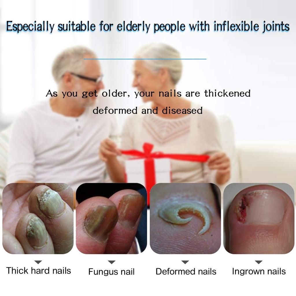 Wide Toenail Clippers for Thick Toenails or Overgrown Toenails Large Professional Toenail Clippers Long Handle for Easy Grip Leather Safe Storage