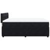 Box Spring Bed with Mattress Black 140 x 190 cm Velvet