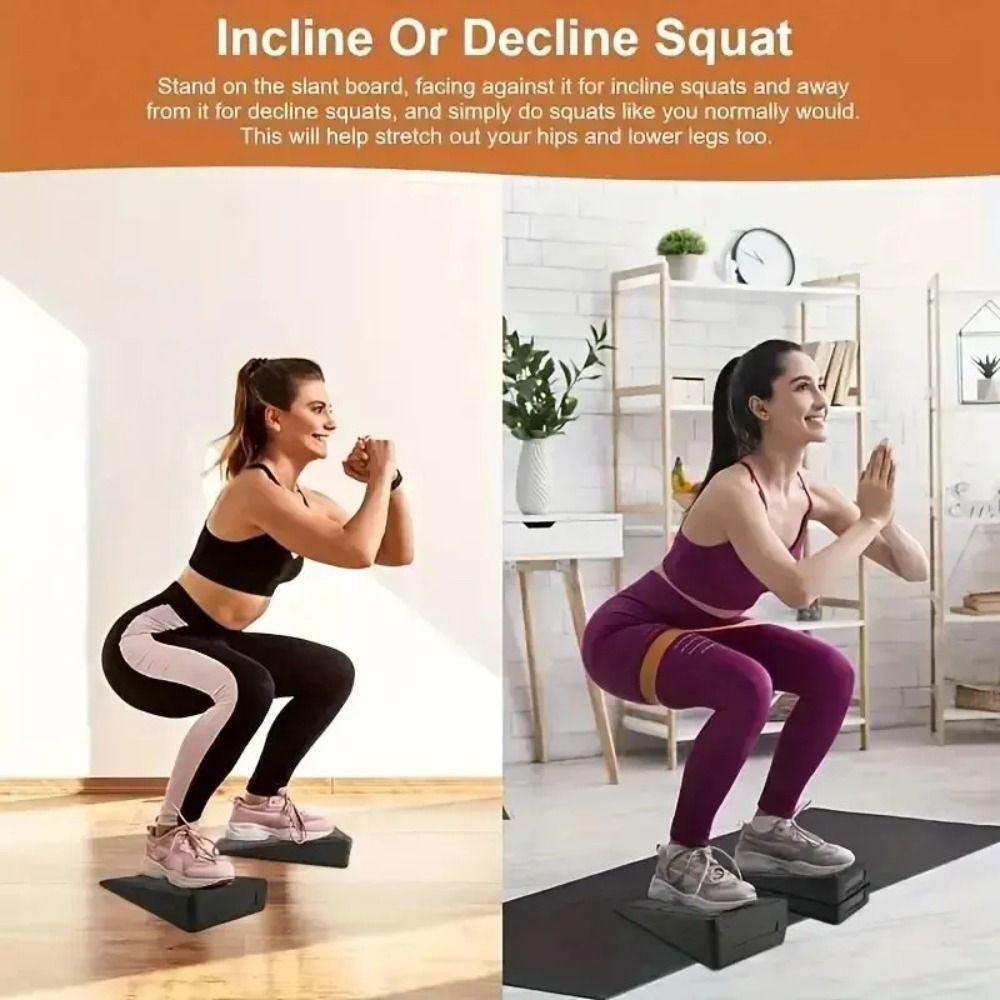 Non-Slip Yoga Wedge Block Ramp Fitness Ramp Yoga Bricks Yoga Wedge Stretch Slant Boards Fitness