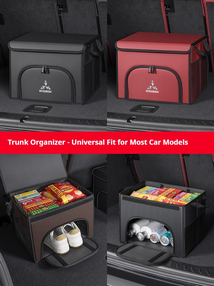 rvcr3 Car trunk Foldable storage box shoe storage organizing box For Mitsubishi Outlander Evolution X Pajero ASX Triton Colt Lancer EX
