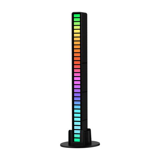 RGB лампа, музыкальный ритм, звукосниматель, несколько режимов, 5 скоростей, работа от батареи, настольная лампа управления звуком, окружающее освещение