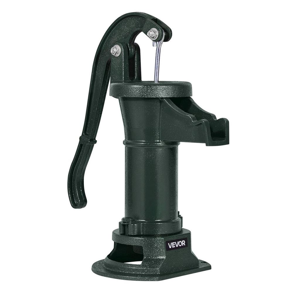 Well Hand Pitcher Pump, 25 ft Maximum Lift, Antique Cast Iron Manual Hand Water Pump, NPT 1-1/4 in Connection, Easy Installation, Old Fashioned for