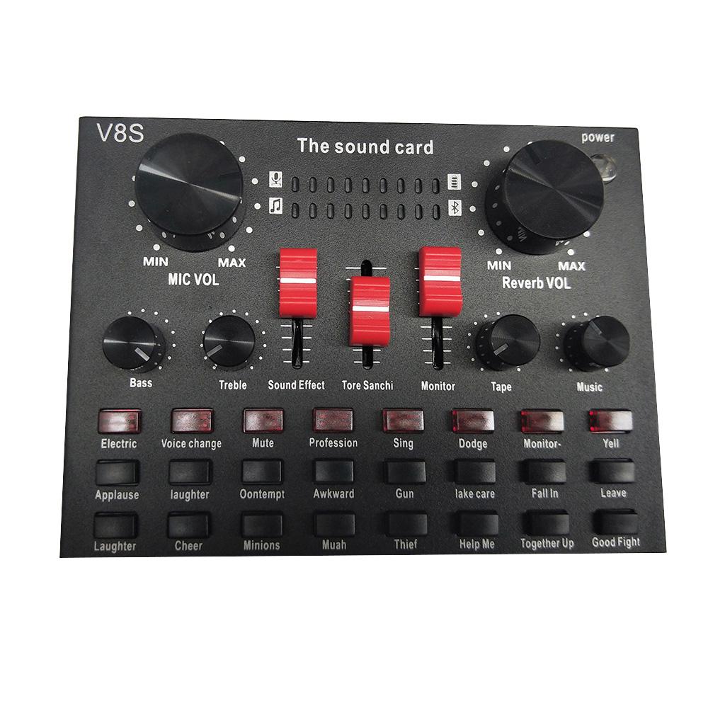 Многофункциональная звуковая карта BM800, набор микрофонов, оборудование для записи звука (Розовый и серебристый)