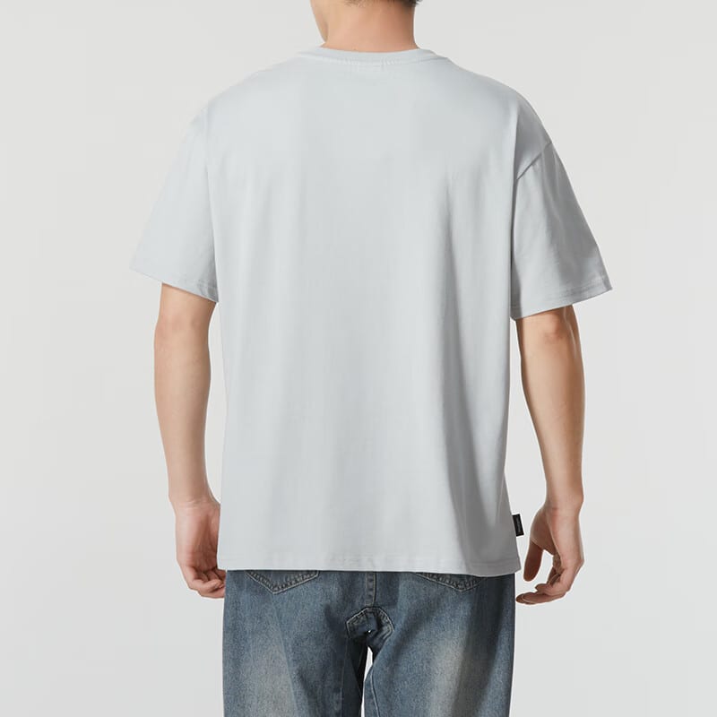 PUMA T Shirts Men's Gray Crew Neck Moderate 630352-10