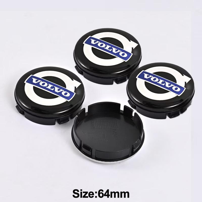 4pcs 64mm Volvo Wheel Center Cap Hub Cover Badge Emblem Sticker Car Accessories For Volvo S40 S60 S80L XC60 XC90 V40 V60 V50 V90 JP5