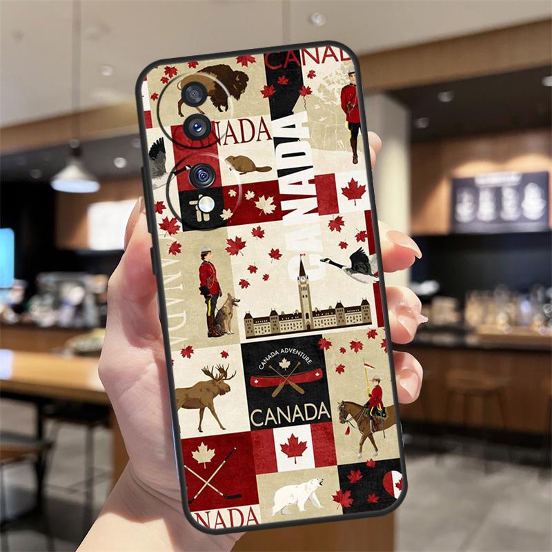 Canada Canadian Flag Case For Honor Magic 8 6 7 Pro Honor Win RT X8b X8c X9a X9b X9c X9d 70 90 200 400 Lite Cover