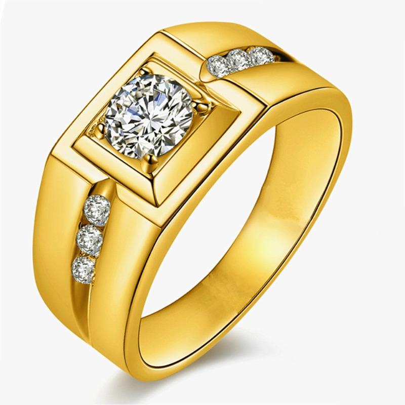 S925 Silver Ring Couple Ring Women's Diamond Ring Zircon Open Wedding Ring Domineering Men's Ring