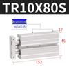 Пневмоцилиндр AirTac с двумя штоками TR10X10 до 30X100-S