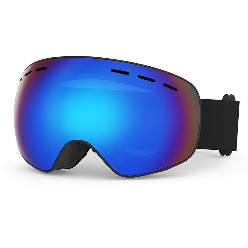 New spherical ski goggles for men and women, double-layer anti-fog ski goggles, outdoor cylindrical snow goggles