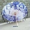 1PC with Tassel Classical Women's Umbrella for Hanfu Accessories Satin Cloth Photograph Props Fairy Ancient Parasol