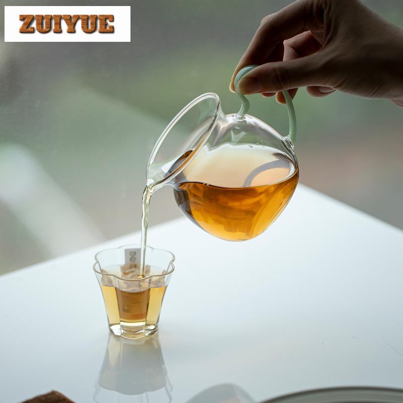 High Borosilicate Glass Thickened Tea Pitcher Tea Divider Cha Hai Dispenser Justice Cup Fair Mug Teaware Decoration Accessories