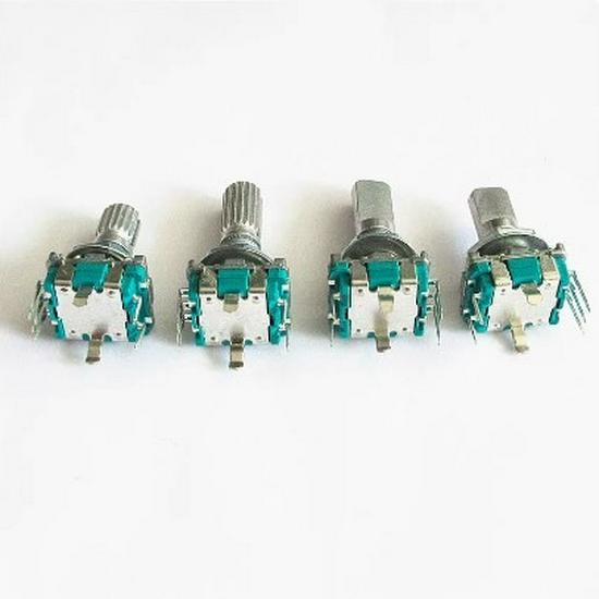 EC11 Rotary Encoder Potentiometer with Switch, 5-Pin, 20mm Shaft, 15mm Length