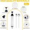500CC Automotive Fluid Extractor With 39'' Long Hose & ExtensionTubes, Portable Oil Extractor Pump For Oil Change, Large Fluid Pump With Clear Scale
