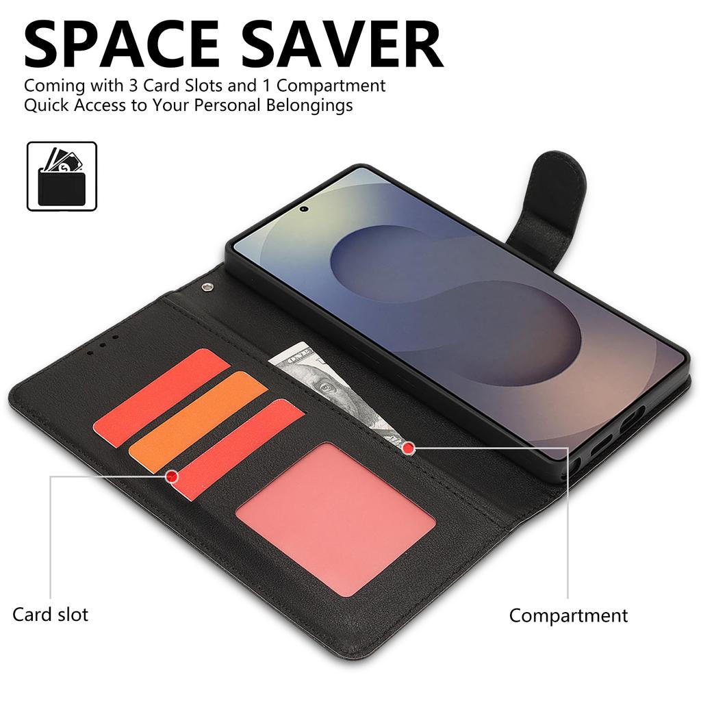 For Samsung Galaxy S23 Ultra/S22 Ultra 5G Case RFID Blocking Flip Leather Phone Cover with Wrist Strap