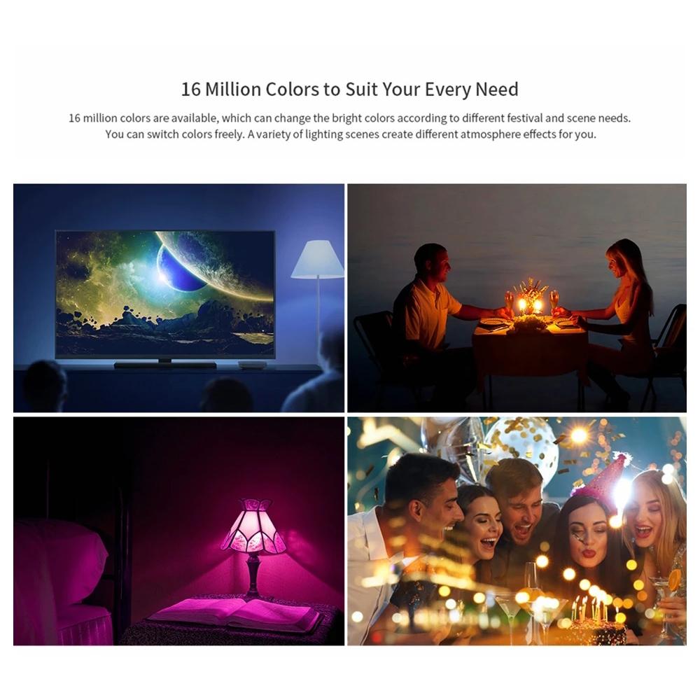 Yeelight 1SE красочная лампа E27 умное приложение WIFI пульт дистанционного управления умная светодиодная лампа температуры работает с Google Alexa