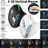 ZELOTES F-36 F-36A 8 Buttons Wireless Rechargeable Mice Gaming Mouse 2400 DPI Ergonomic Optical Vertical Mouse USB Mice for