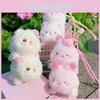 Sakura Season Cat Bear Rabbit Plush Animal Keychain With Soft Plush Material For Gift Giving