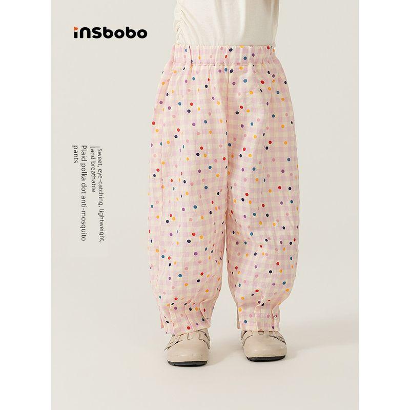 Insbobo Girls' Pants 2026 Summer New Mosquito-Proof Pants for Girls, Children's Casual Pants, Lightweight Baby Summer Wear