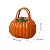 Zipper Pumpkin Shoulder Bag PU Leather Crossbody Tote Bag Adjustable Candy Treat Bag  Gift