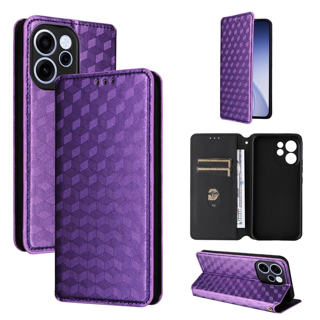 Flip Cover Compatible for OPPO Reno 15F / Reno15 F PU Leather Phone Case Full-Body Protection with [RFID Blocking]