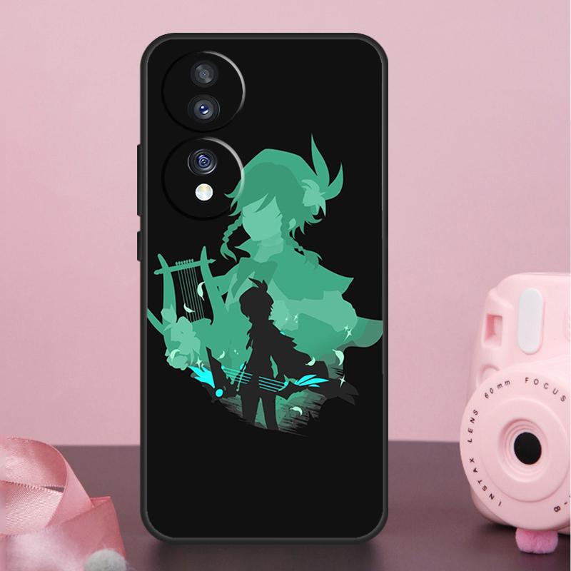 Чехол Genshin Impact Venti для Honor Magic 7 5 6 8 Pro X9a X9b X9c X9d X8b X8c Win RT 50 70 90 200 400 Lite