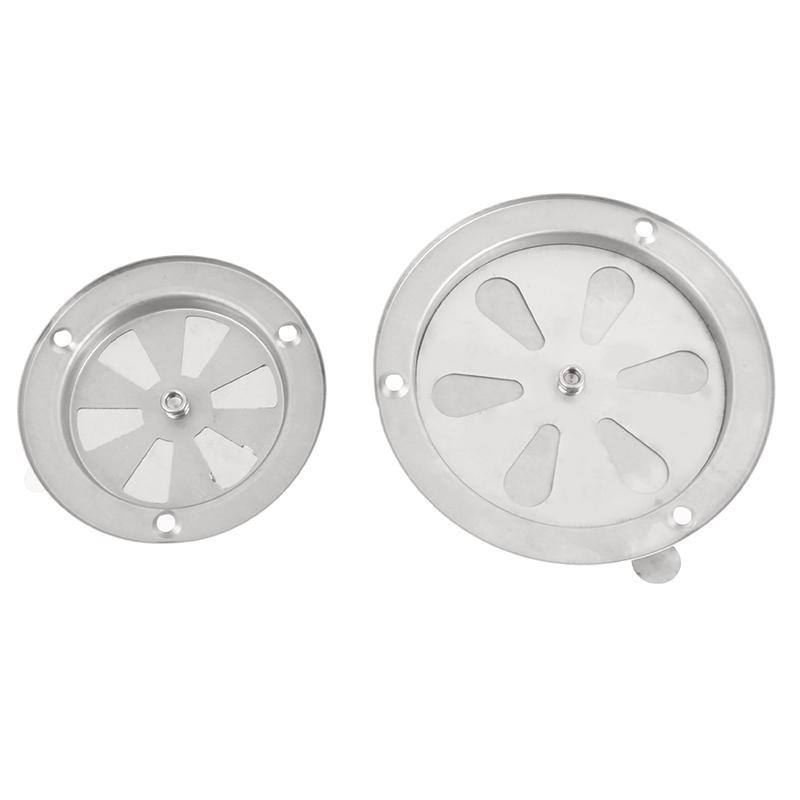 Регулируемая вентиляционная решетка 95/125 мм, круглые вентиляционные решетки, крышка для барбекю, гриль для курильщика, вытяжная вентиляционная печь