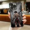 Аниме Чехол с покрытием Баки-Грэпплер для iPhone 16 17 Pro Max Air 16E 14 15 Plus 12 13 Mini Противоударный Чехол с Airbag