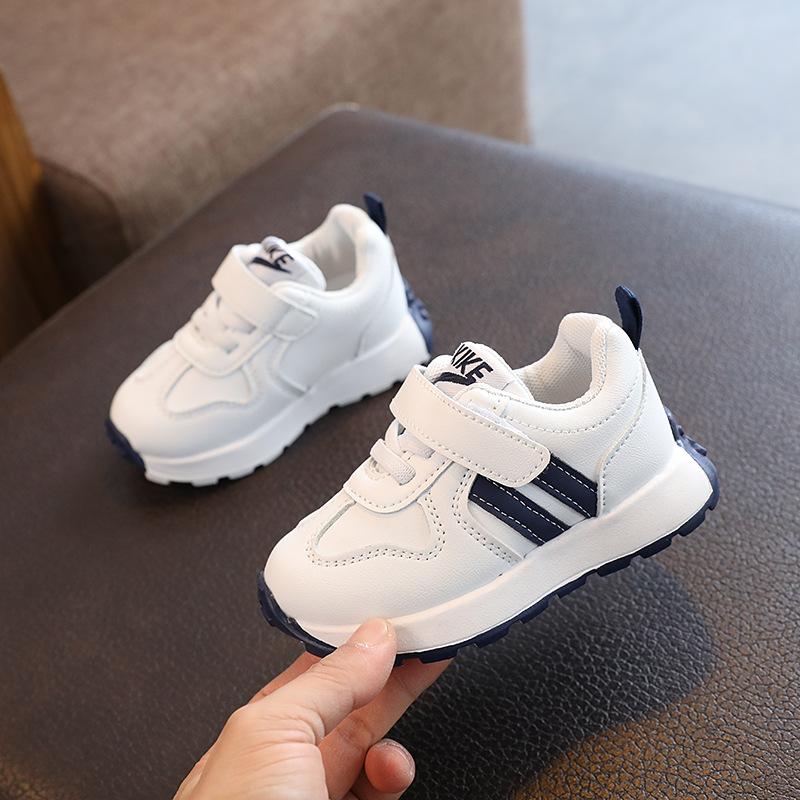 Toddler Girl Color-Block Patchwork Velcro Sneakers Breathable Non-Slip Lightweight Sneakers