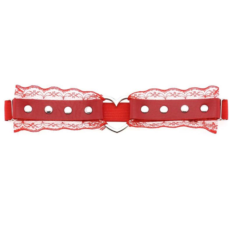 Ремень для ног в стиле гот-панк, пояс для чулок в форме сердца, ремень на бедро для женщин и девочек, готический косплей Harajuku, кружевные украшения, нижнее белье, жгут