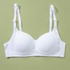 Girls' underwear college students gather small breasts without steel rings, female development period cotton spring and summer seamless thin bras