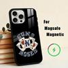 Band G-Guns-S N R-Roses  Phone Case For iPhone17,16,15,14,13,12,11 Plus,For Magnetic Wireless Charge Cover