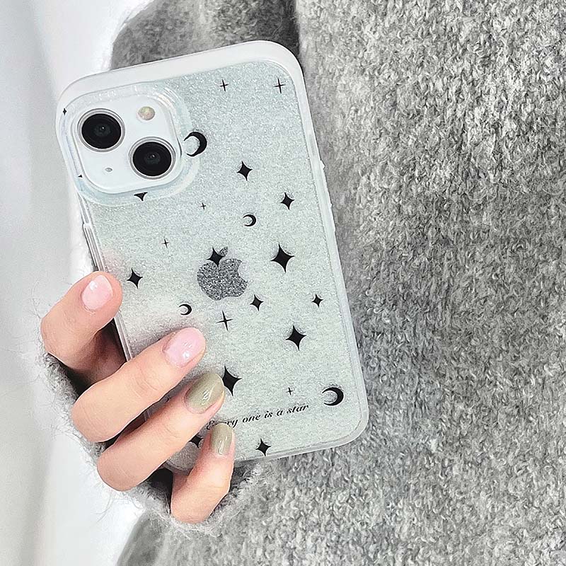 Чехол для телефона Dream Stars Ins Lucky Moon Jane с блестящим рисунком Imd для Iphone 13 12 Promax 14 11 Pro Max, мягкая силиконовая задняя крышка, капа