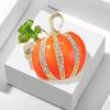 Fashion Halloween Rhinestone Pumpkin Brooches Pins For Women Clothing Coat Jewelry Accessories
