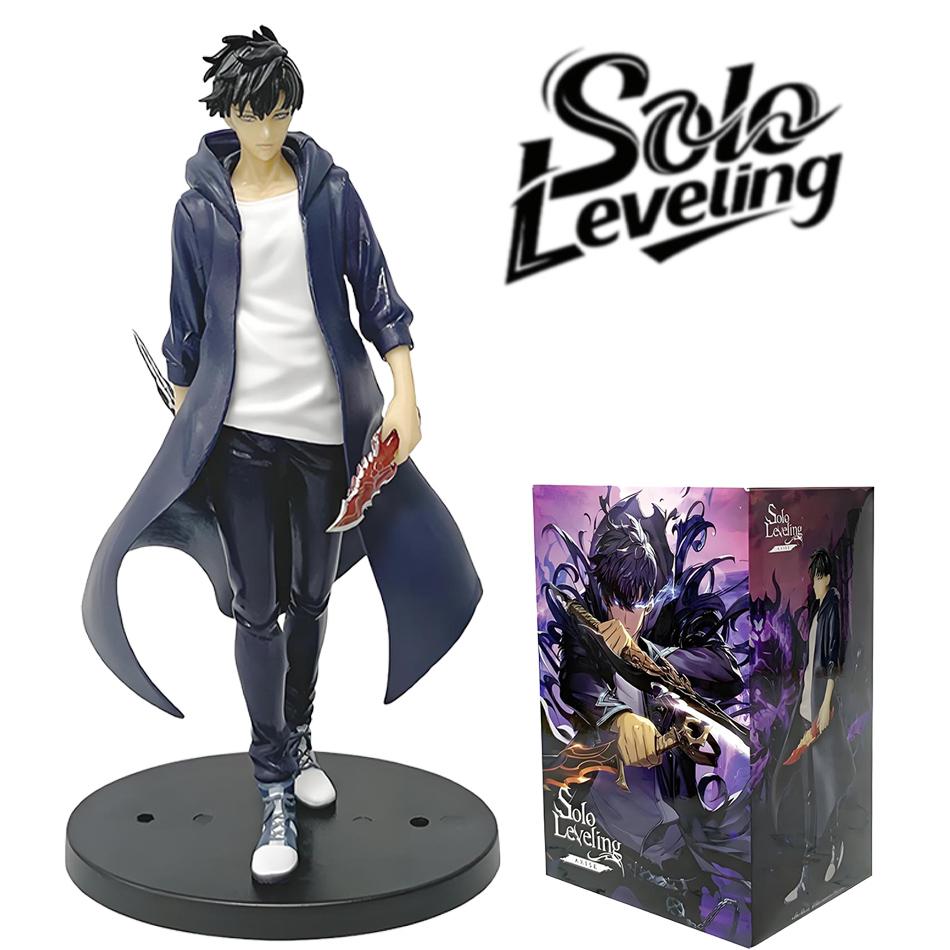 21CM Anime Solo Leveling Shadow King Figure Sung Jinwoo Cheng Xiaoyu Handheld Model Desktop Ornament Anime Collection Model Gift
