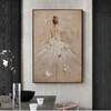 Мода Балерина Холст Живопись Балерина Принты Постеры для Девочек Картина Фигуры Настенное Искусство Современное Украшение Дома