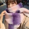 Winter Imitation Cashmere Scarf Korean Fashion Fringed Plaid Scarf Women's Dual-use Lengthened Thick Shawl Scarf