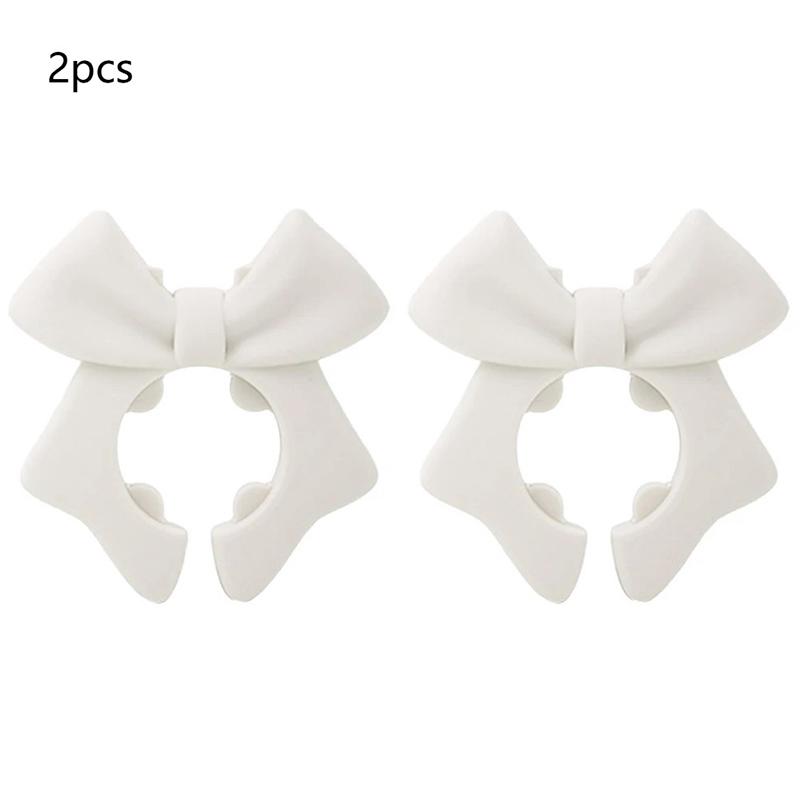 1/2 Piece Bowknot Silicone Spatula Holder Anti-scalding Cutlery Holder Suitable For Spoon Cooking Utensils
