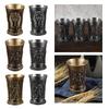 Creative Metal Wine Shot Glass Retro Egyptian Design Drinkware for Banquet Reception Wedding Party