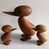 Nordic Vintage Solid Wood Duck Doll Home Decoration Creative Craft Gift Art Ornaments Living Room Bedroom Valentines Day Gift Luxury Figurines