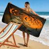 Hauntingly eerie moonlit scene Print beach towel, quick drying, suitable for travel, outdoor sports, jogging, the beach and swimming, gift