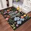 Floral "Spread Kindness" Carpet suitable as a non-slip mat for the living room or bedroom sofa