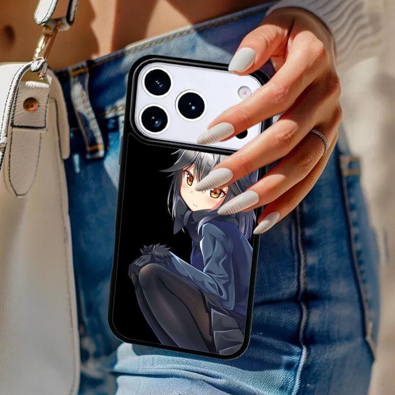 Мягкий чехол для телефона с аниме-девушкой-кошкой Для iPhone 17 Air 14 15 13 12 Max Чехол Для Apple 14 15 16 16e 11 Pro Max Plus Coque