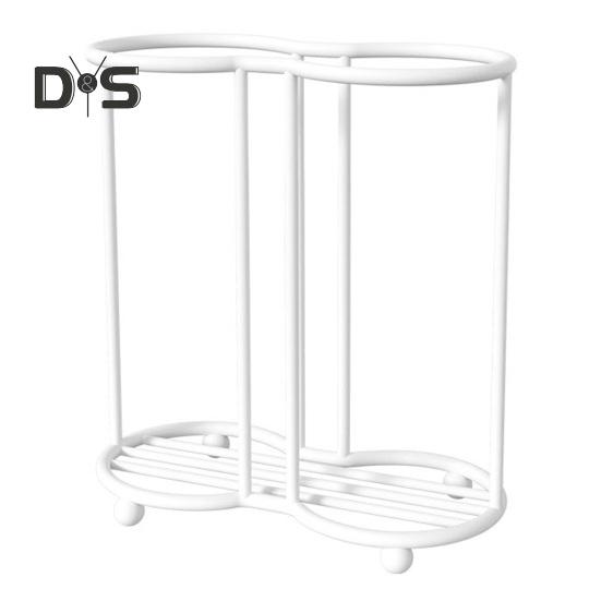 Держатель для бумажных стаканчиков для кухни, полый дизайн, 2 отделения, универсальный органайзер для одноразовых стаканчиков, стойка для хранения на офисной столешнице