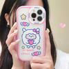 Силиконовый чехол Zhitai Cartoon Big Eyes для iPhone 13/14/15 Pro Max Series