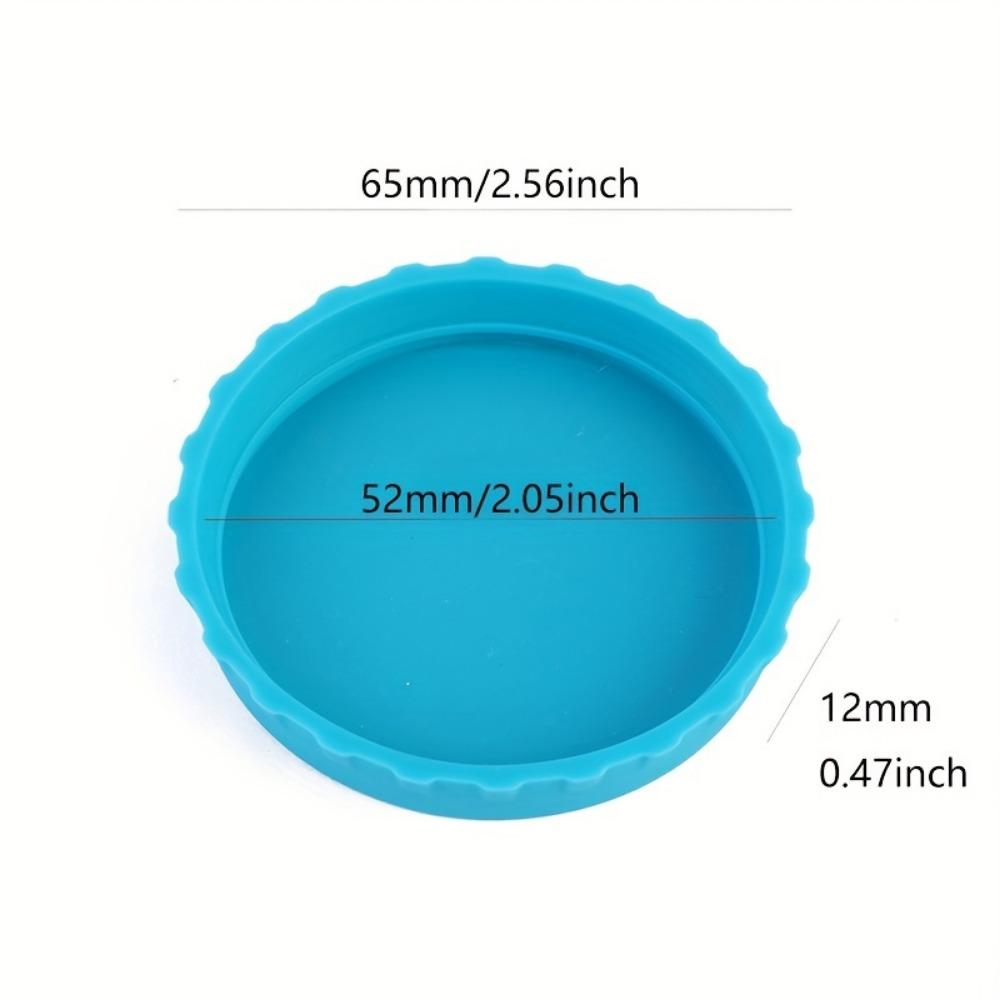 6 шт. силиконовые крышки для банок, силиконовые крышки для газированной воды, силиконовые уплотнительные крышки, крышки для пивных банок для напитков, аксессуары для посуды, 2,5 дюйма * 0,5 дюйма
