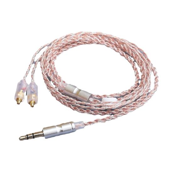 1.2M MMCX Кабель для наушников Замена Съемный 3.5MM 4 Жилы Посеребренный Провод для наушников Удлинитель для наушников